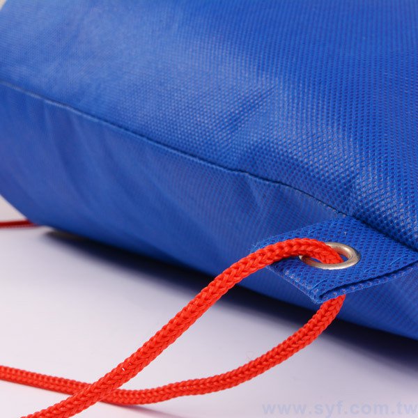 束口袋-不織布材質-雙色印刷-加背帶後背包_包包_束口袋背包